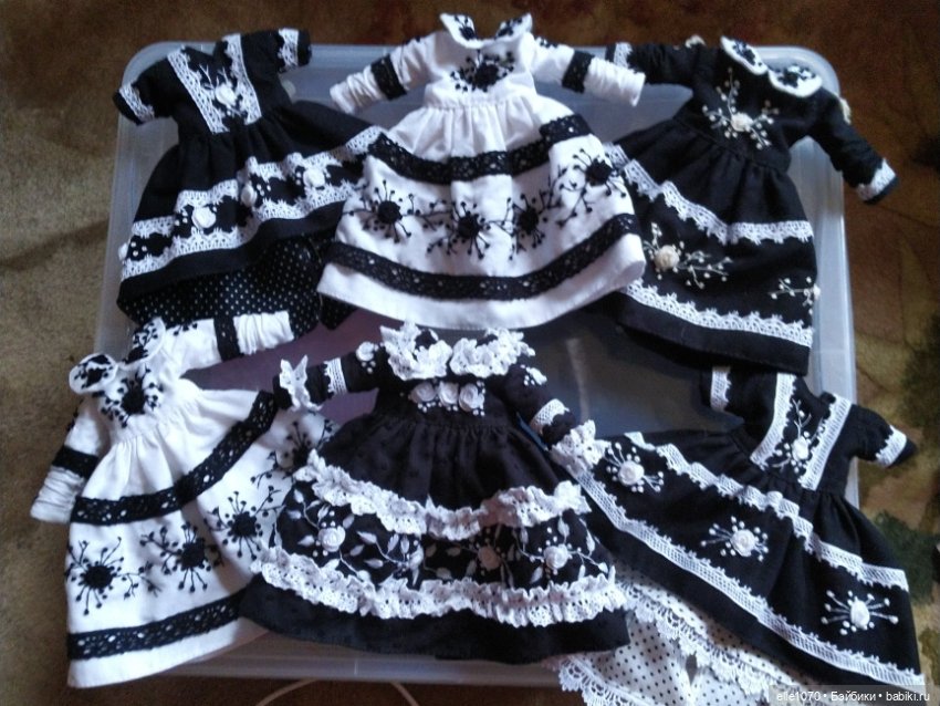 Магия монохрома — Одежда и обувь для кукол своими руками: фото