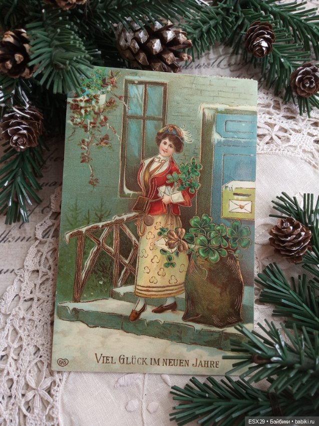 Рождество на старинных открытках. Часть 3