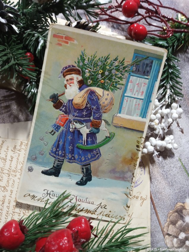 Рождество на старинных открытках. Часть 3 (фото 10)