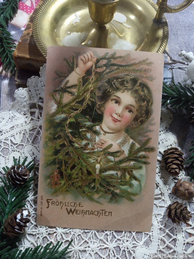 Рождество на старинных открытках. Часть 3