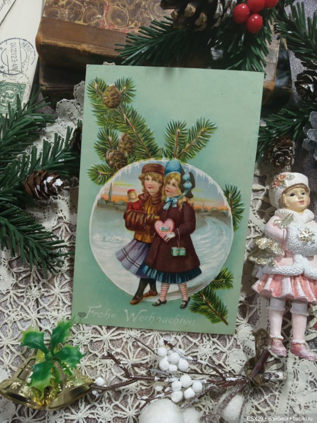 Рождество на старинных открытках. Часть 3