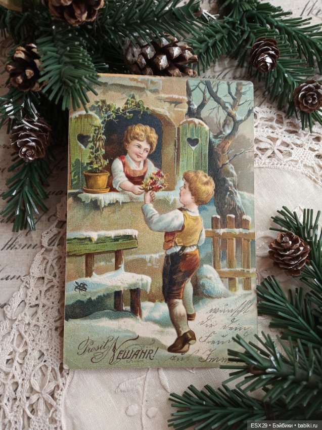 Рождество на старинных открытках. Часть 3