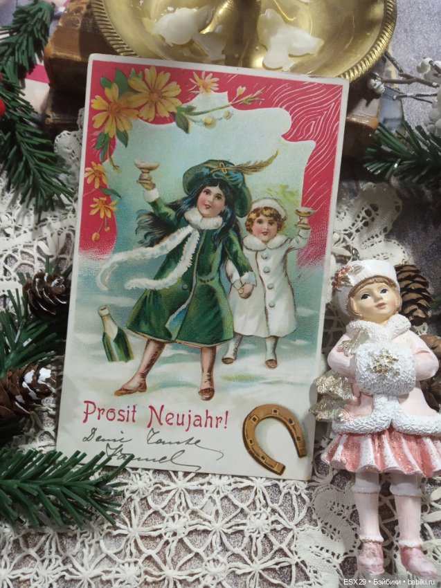 Рождество на старинных открытках. Часть 3