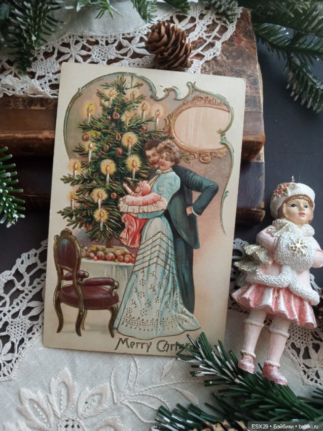 Рождество на старинных открытках. Часть 3