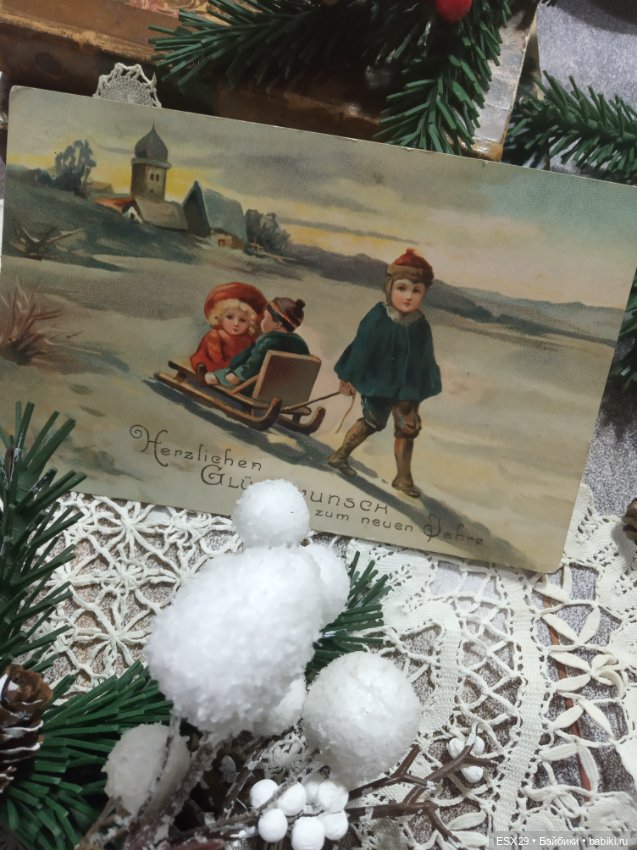 Рождество на старинных открытках. Часть 3