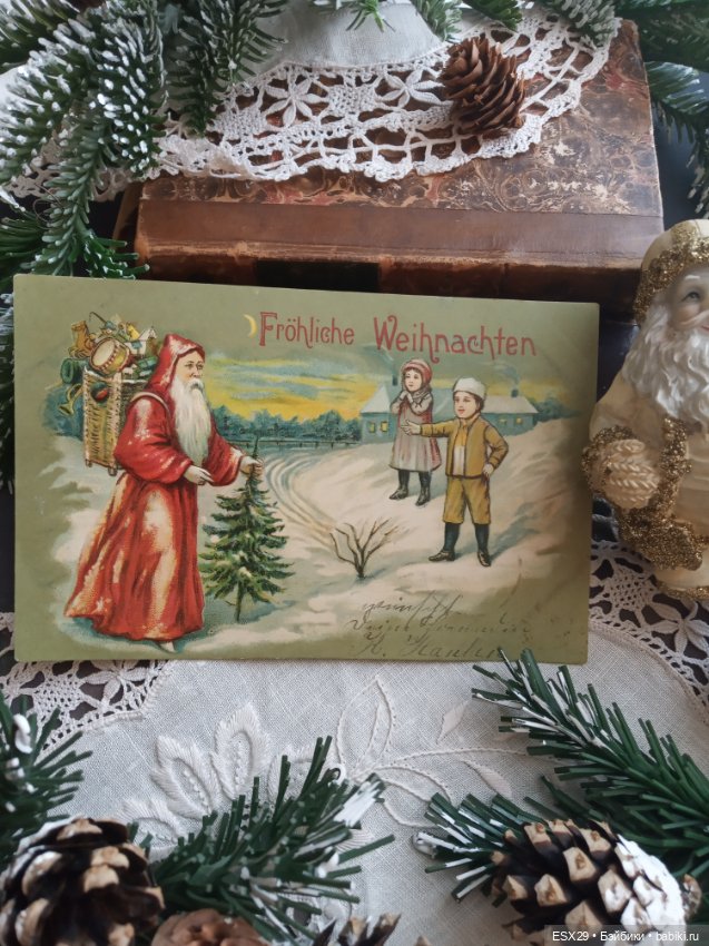 Рождество на старинных открытках. Часть 3