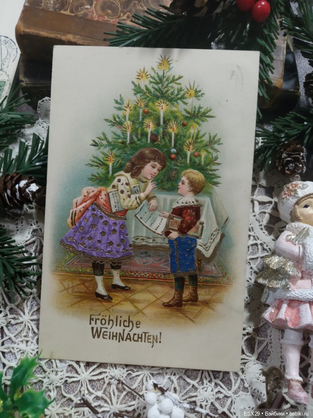 Рождество на старинных открытках. Часть 3