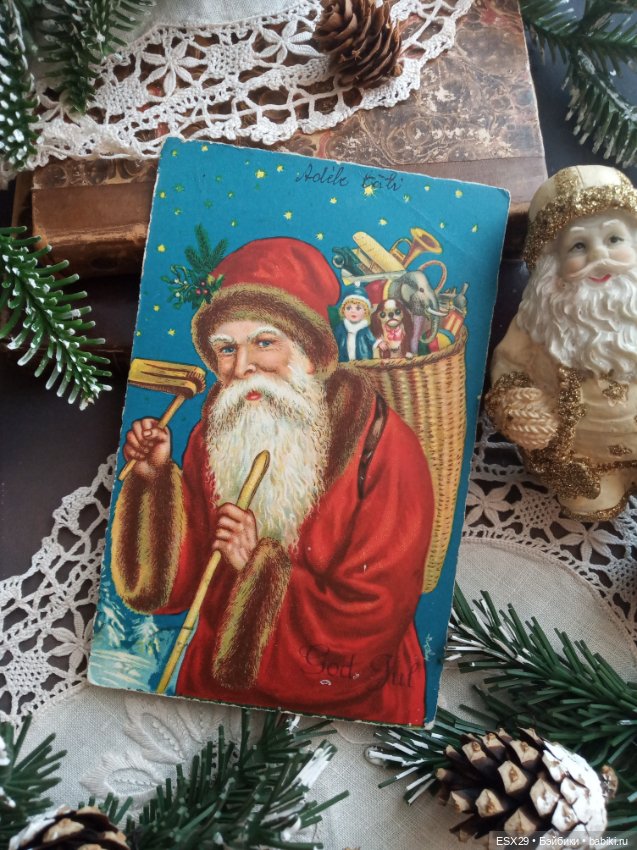 Рождество на старинных открытках. Часть 3 (фото 4)