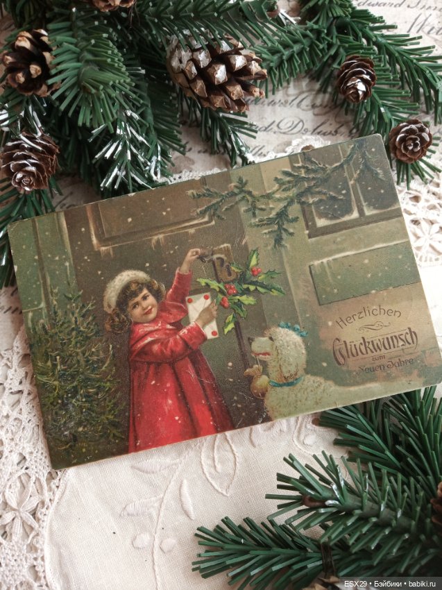 Рождество на старинных открытках. Часть 3