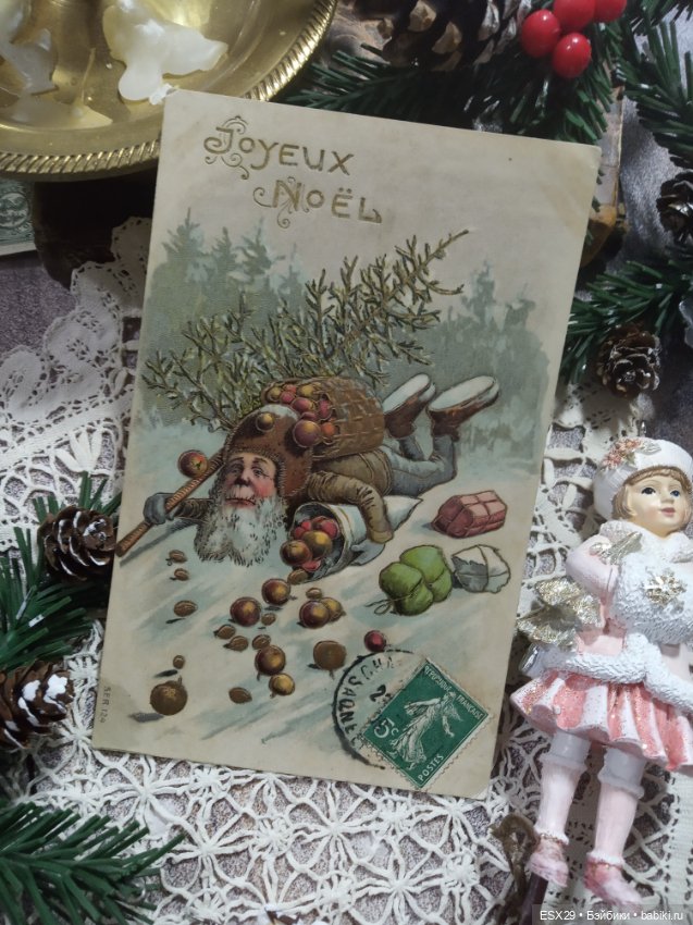 Рождество на старинных открытках. Часть 3