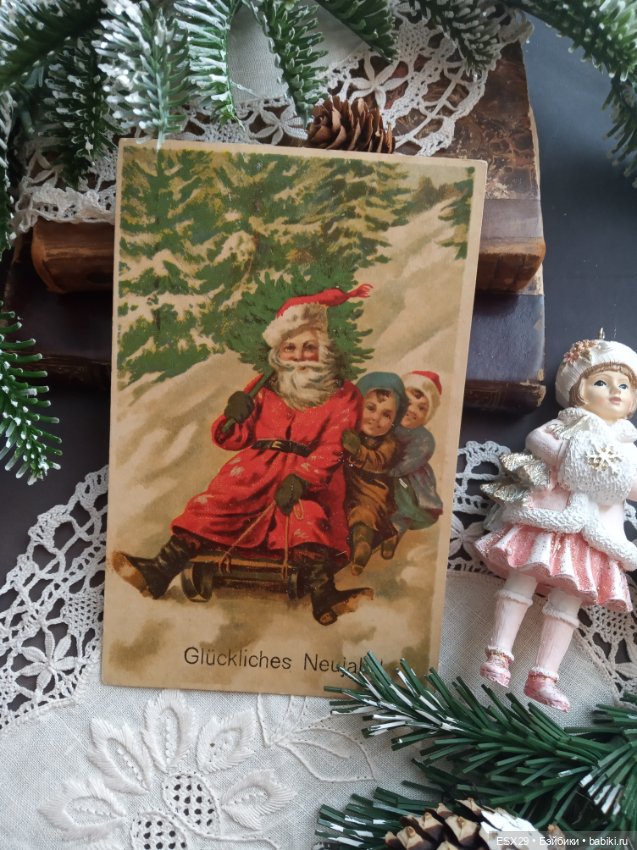 Рождество на старинных открытках. Часть 3 (фото 9)
