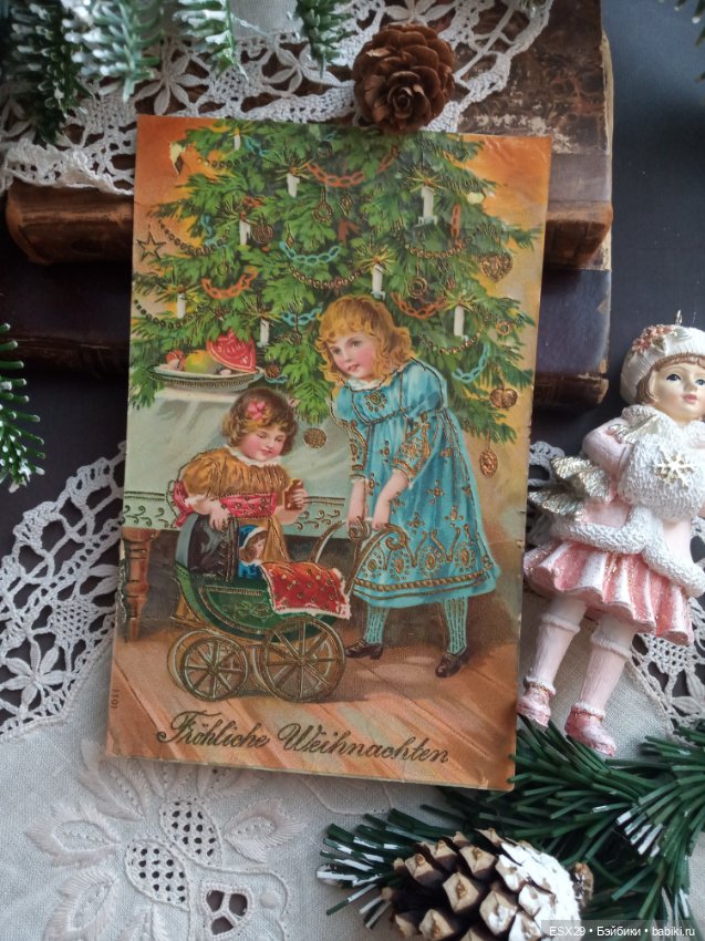 Рождество на старинных открытках. Часть 3