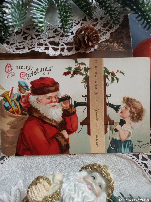 Рождество на старинных открытках. Часть 3 (фото 6)