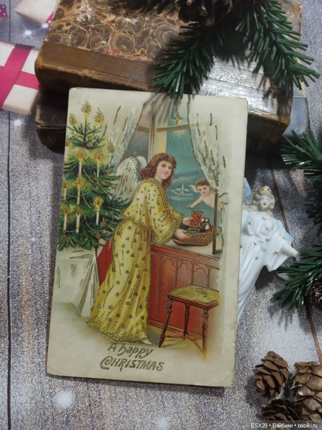 Рождество на старинных открытках. Часть 3
