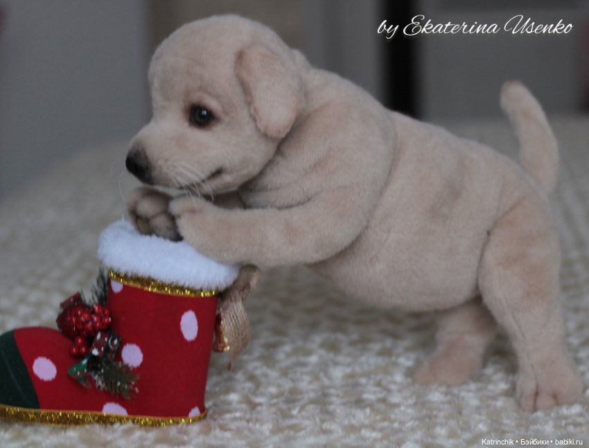 Щенок лабрадора — Авторские мишки Тедди и друзья: фото