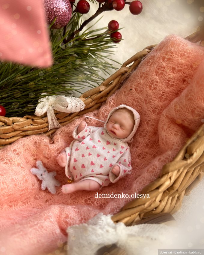 Кукла младенец Эстель - Мини реборн (фото 3)