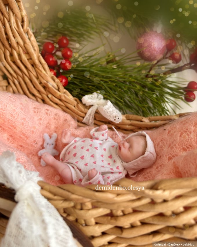 Кукла младенец Эстель - Мини реборн (фото 2)