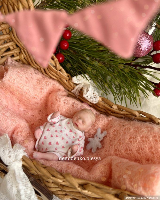 Кукла младенец Эстель - Мини реборн