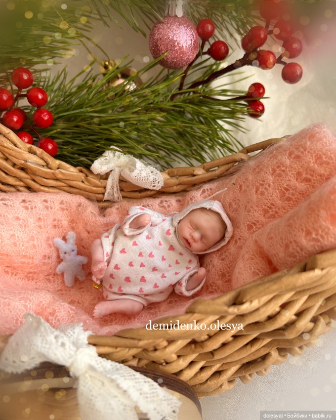 Кукла младенец Эстель - Мини реборн (фото 4)