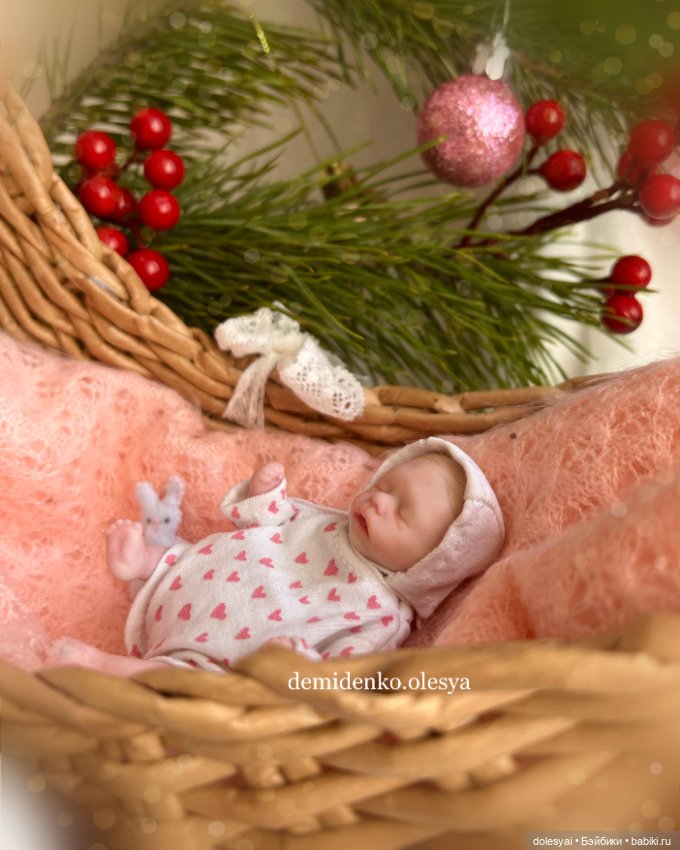 Кукла младенец Эстель - Мини реборн (фото 7)