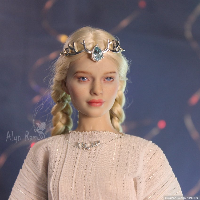 Ч.1 Снегурочка в белом - ООАК моего авторства (фото 6)