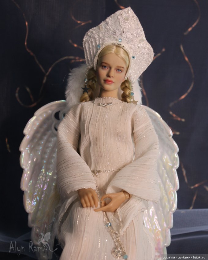 Ч.1 Снегурочка в белом - ООАК моего авторства