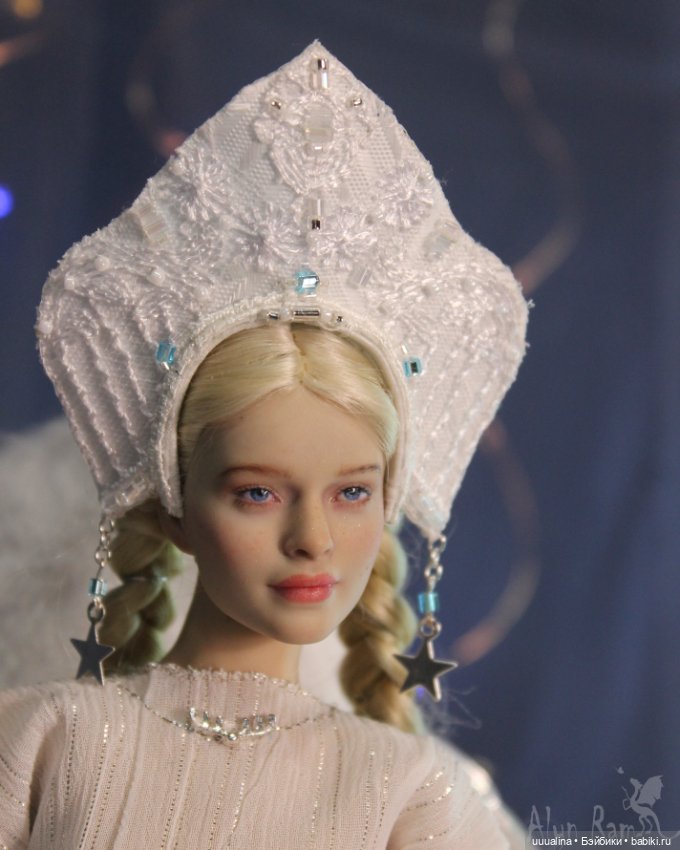 Ч.1 Снегурочка в белом - ООАК моего авторства (фото 10)