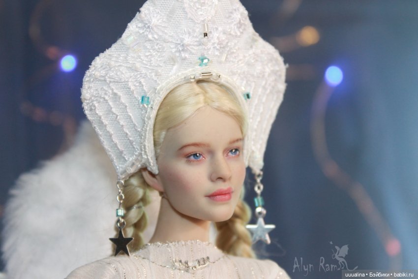 Ч.1 Снегурочка в белом - ООАК моего авторства (фото 9)