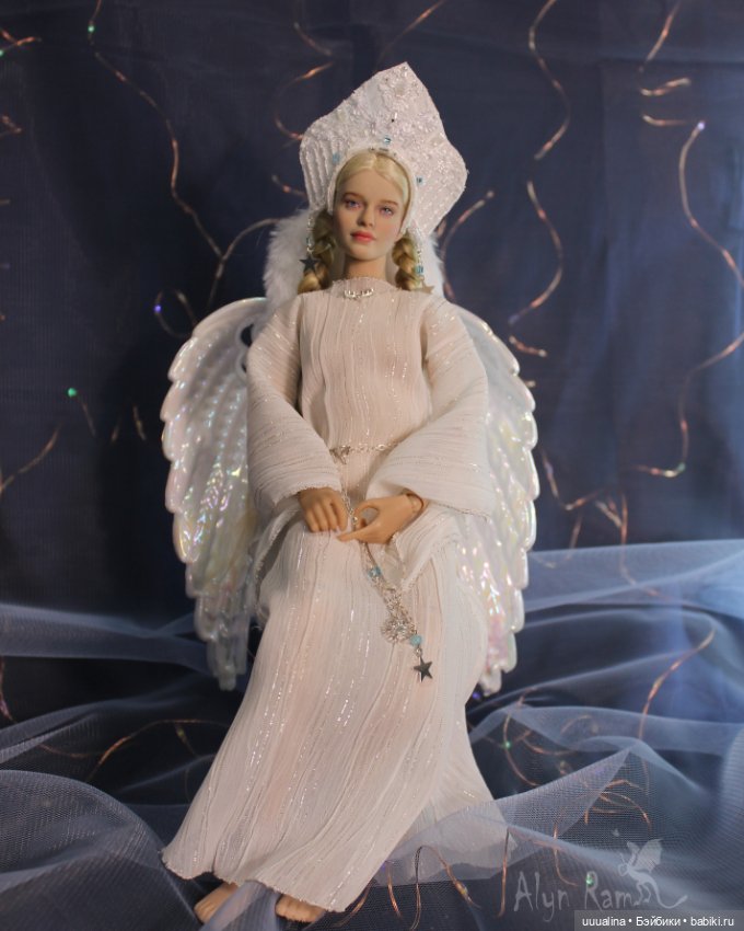 Ч.1 Снегурочка в белом - ООАК моего авторства