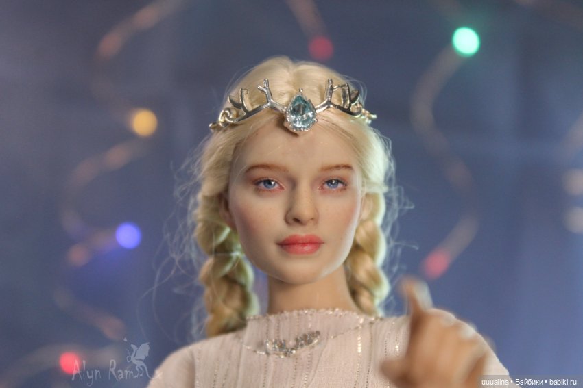 Ч.1 Снегурочка в белом - ООАК моего авторства (фото 8)