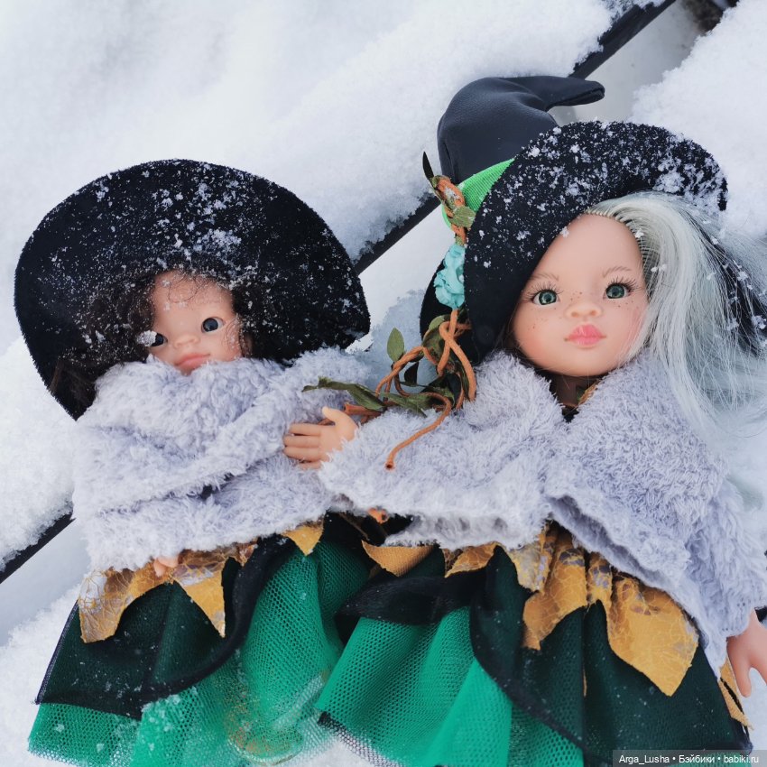 Паолочки + иней + зимний парк