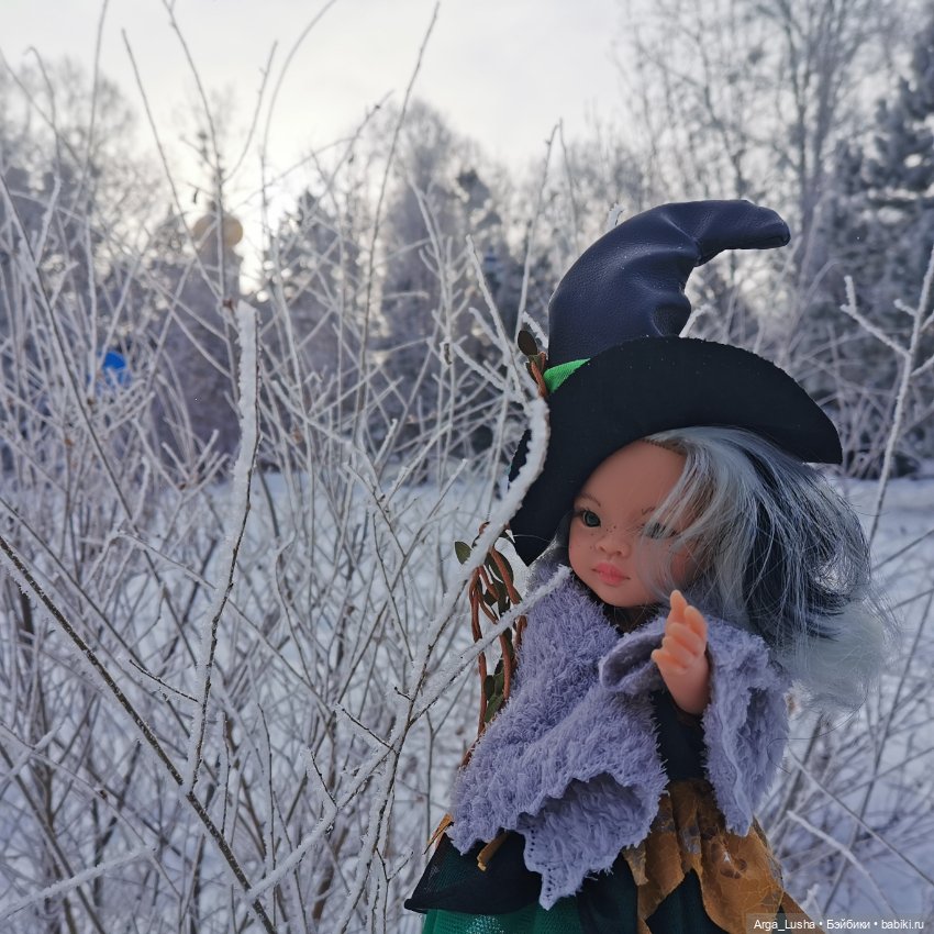 Паолочки + иней + зимний парк