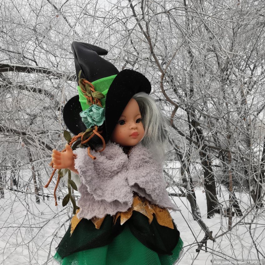 Паолочки + иней + зимний парк