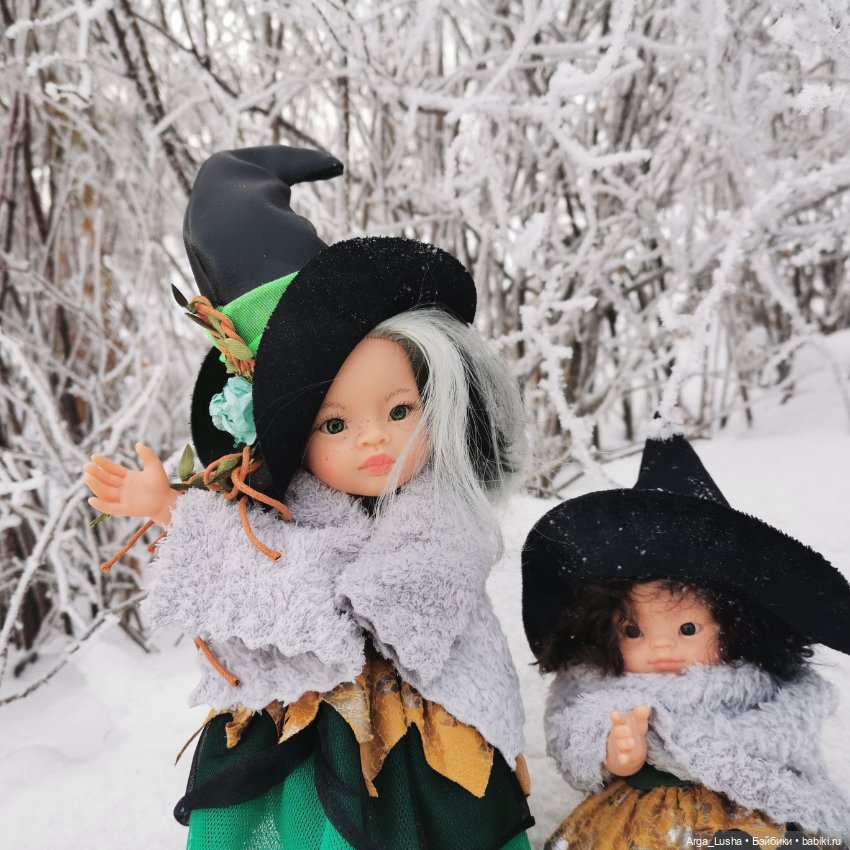 Паолочки + иней + зимний парк