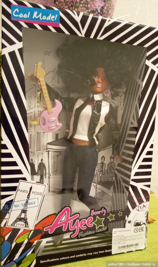 Обзор на куклу Айя - Кудрявая мулатка