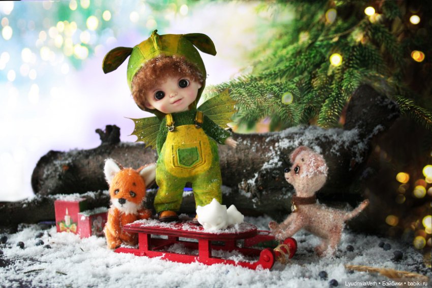 С Новым годом — Гибриды шарнирных кукол (не БЖД): подбор тела