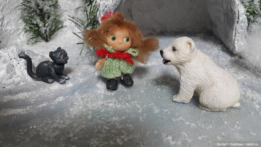 Приключения Маруси в зимнем лесу (авторская куколка Анны Черниковой) (фото 7)