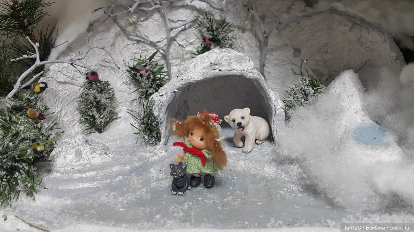 Приключения Маруси в зимнем лесу (авторская куколка Анны Черниковой) (фото 8)