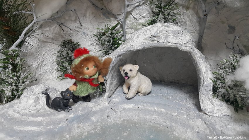 Приключения Маруси в зимнем лесу (авторская куколка Анны Черниковой) (фото 6)