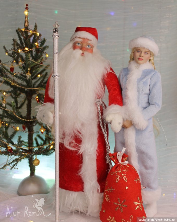 С НОВЫМ ГОДОМ! ч.2 Снегурочка в голубом - ООАК моего авторства (фото 6)