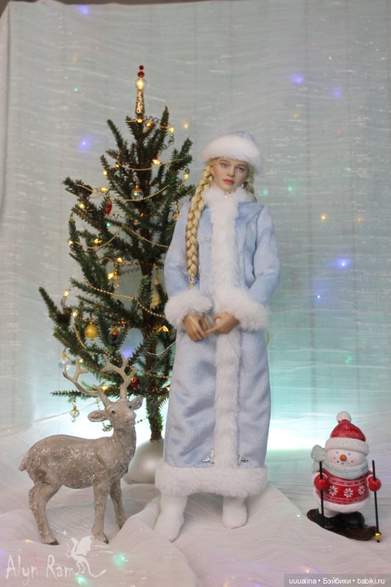 С НОВЫМ ГОДОМ! ч.2 Снегурочка в голубом - ООАК моего авторства (фото 7)