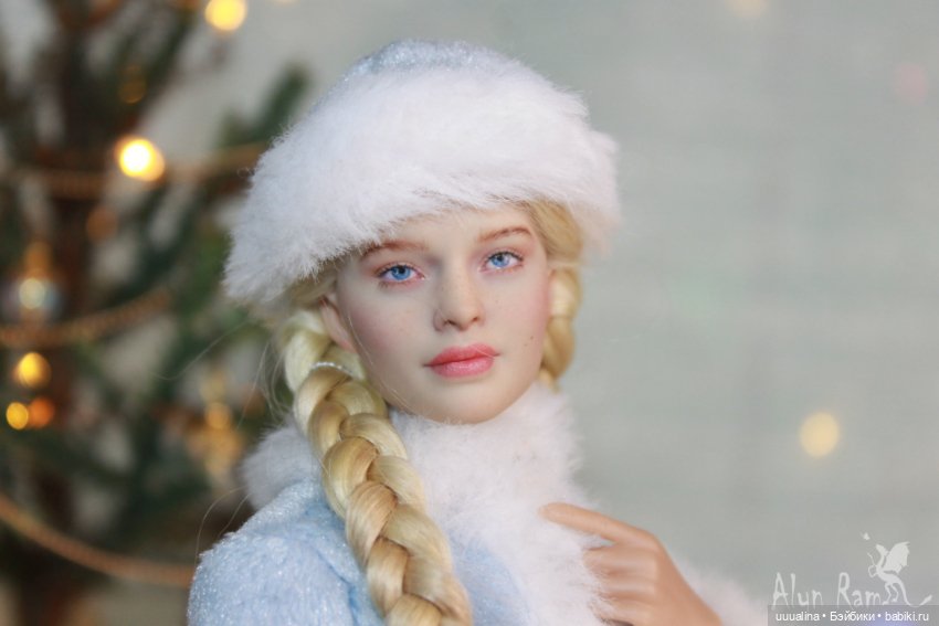 С НОВЫМ ГОДОМ! ч.2 Снегурочка в голубом - ООАК моего авторства (фото 3)