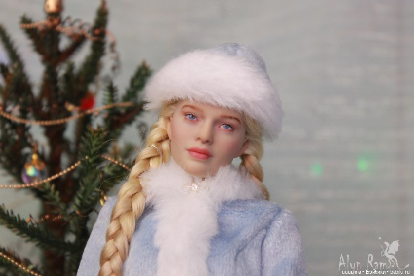 С НОВЫМ ГОДОМ! ч.2 Снегурочка в голубом - ООАК моего авторства (фото 4)