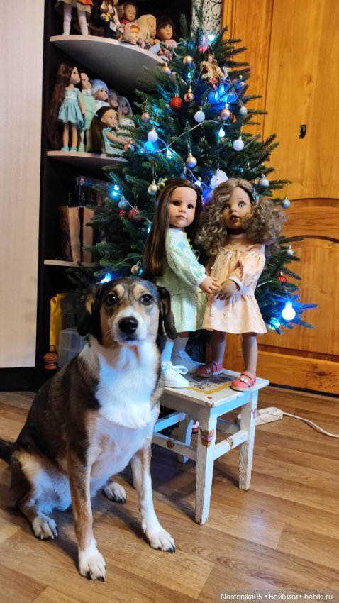 С Новым годом от моих куклосемеек (фото 3)