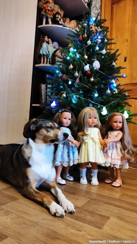 С Новым годом от моих куклосемеек (фото 5)