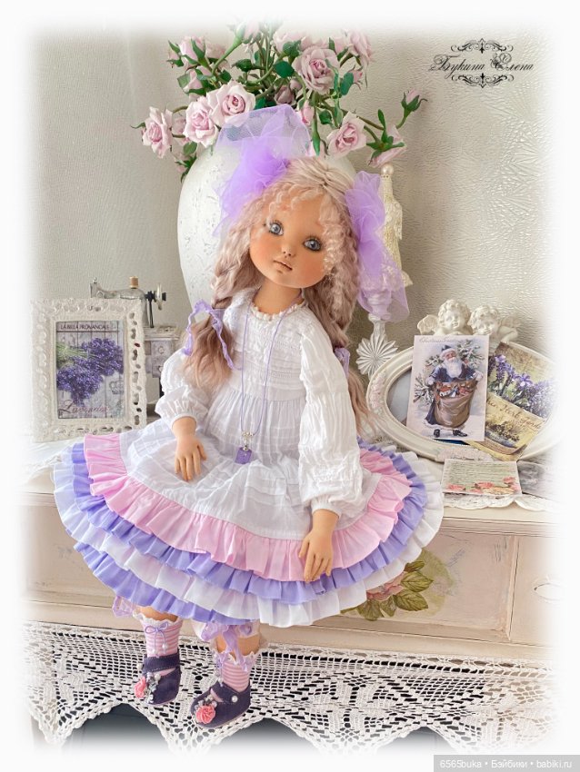 Асенька - коллекционная текстильная кукла (фото 3)