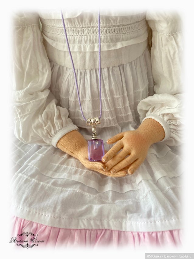 Асенька - коллекционная текстильная кукла (фото 5)