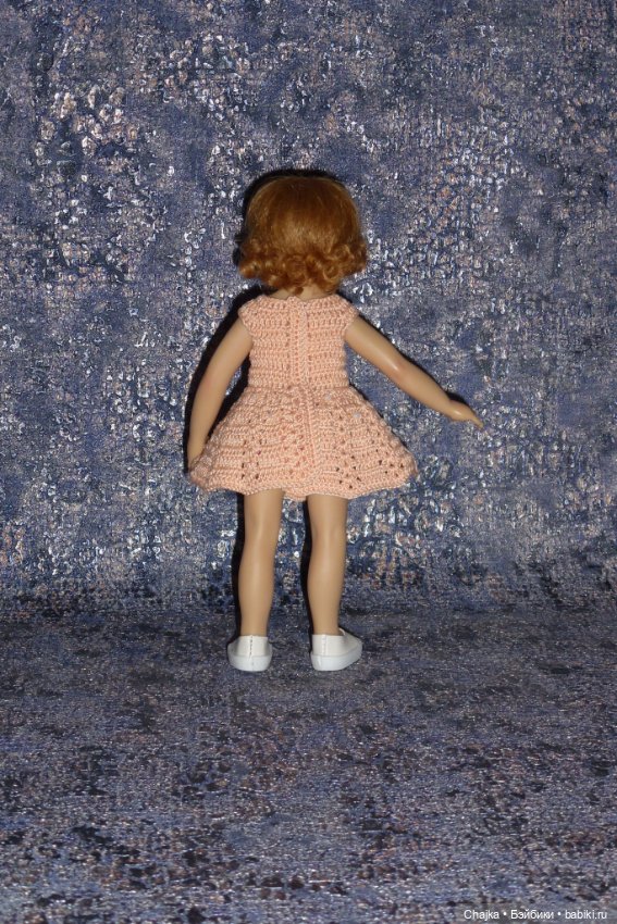 Вязаное платье на кукол Хейди Плюсчок 22 см - Heidi Plusczok 22 см (фото 7)
