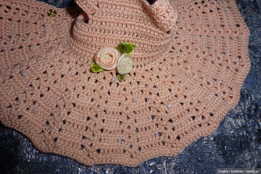 Вязаное платье на кукол Хейди Плюсчок 22 см - Heidi Plusczok 22 см (фото 9)