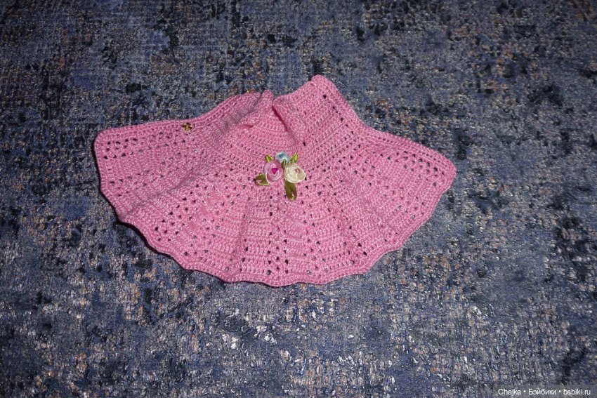 Вязаное платье на кукол Хейди Плюсчок 22 см - Heidi Plusczok 22 см (фото 6)